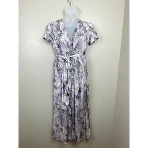 Plush Jennifer Kim Silky Snakeskin Lounge Dress